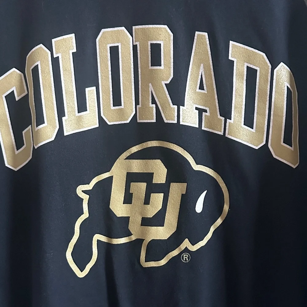 CU Colorado Boulder Ralphie  T-shirt Black and Gray - Picture 2 of 4